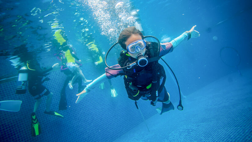 Snorkeling in a pool - By A_visual