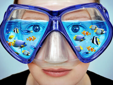 woman scuba diver