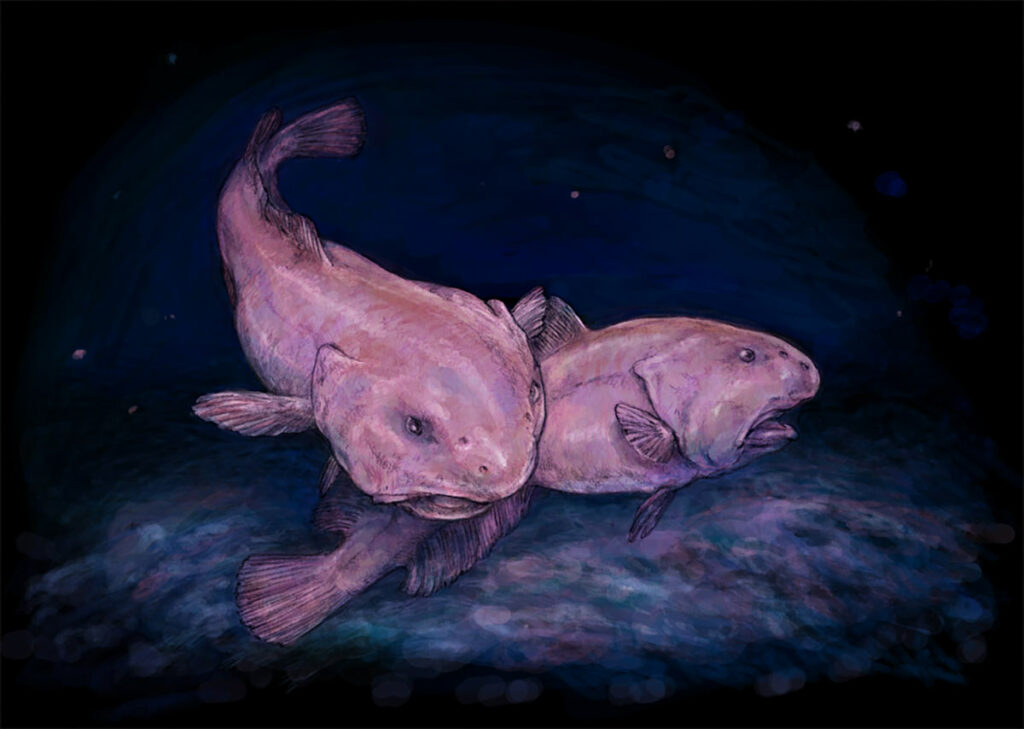 Blob-fish (out of water) Psychrolutes marcidus - Buy Royalty Free