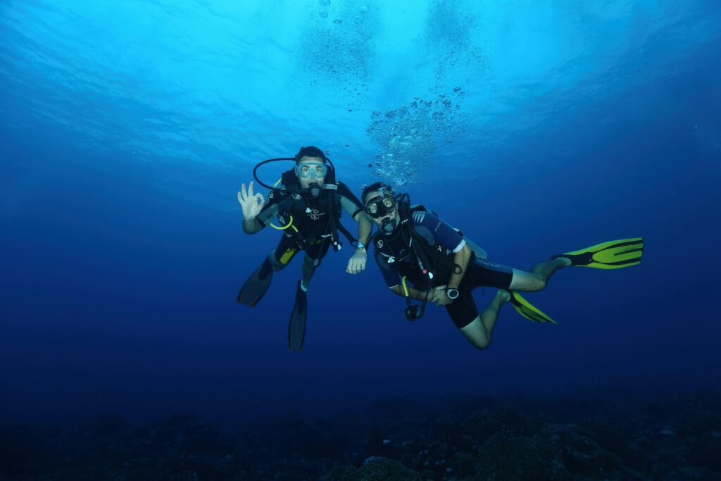 buddy breathing example by pair