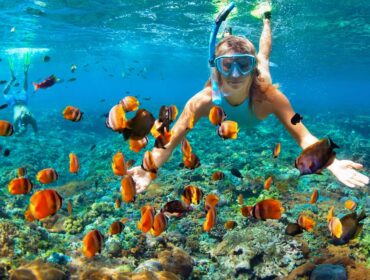 Snorkeling with fishes