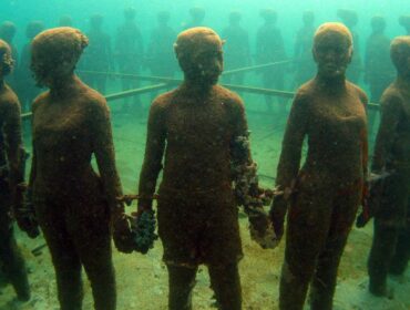 Vicissitudes sculpture at the Grenada Underwater Sculpture Park