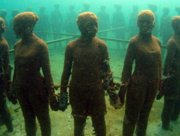 Vicissitudes sculpture at the Grenada Underwater Sculpture Park