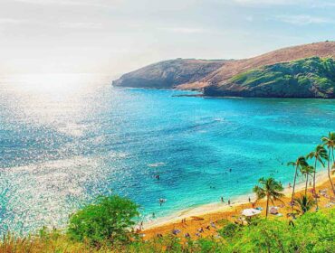 shoreline of a Hawaiian island