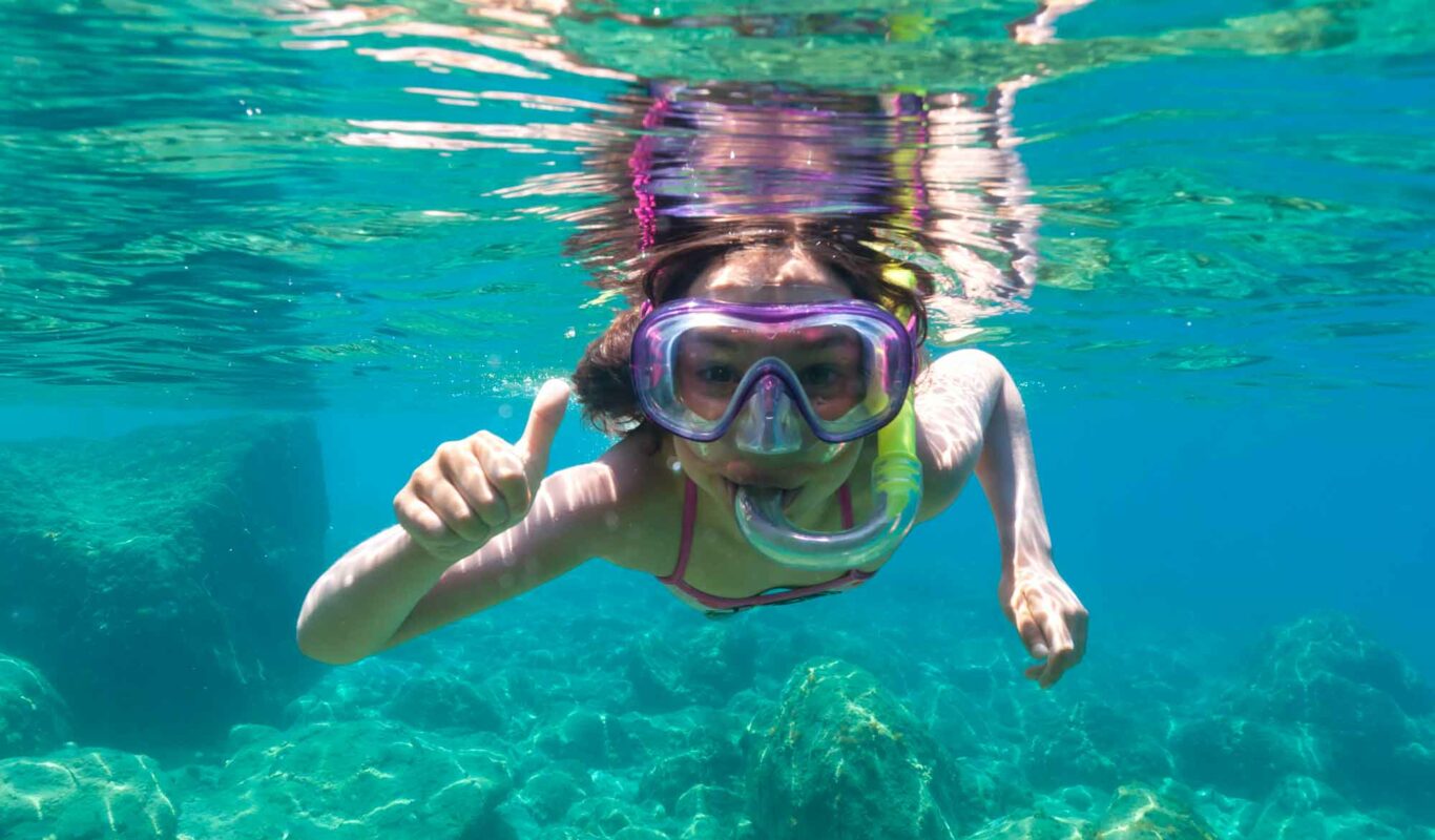 Kids Children Swimming Swim Dive Diving Scuba Goggles Glass Mask Snorkel Set 