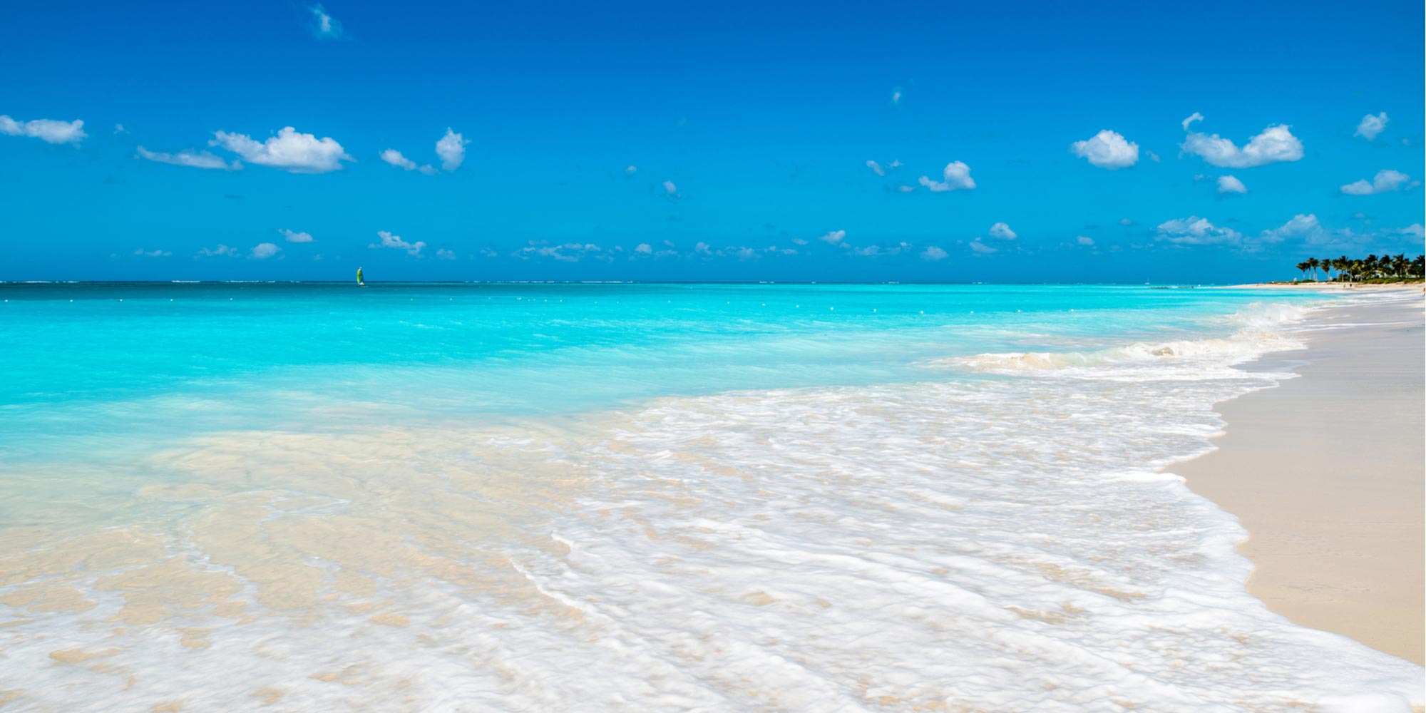 a pristine beach in the Turks and Caicos Islands