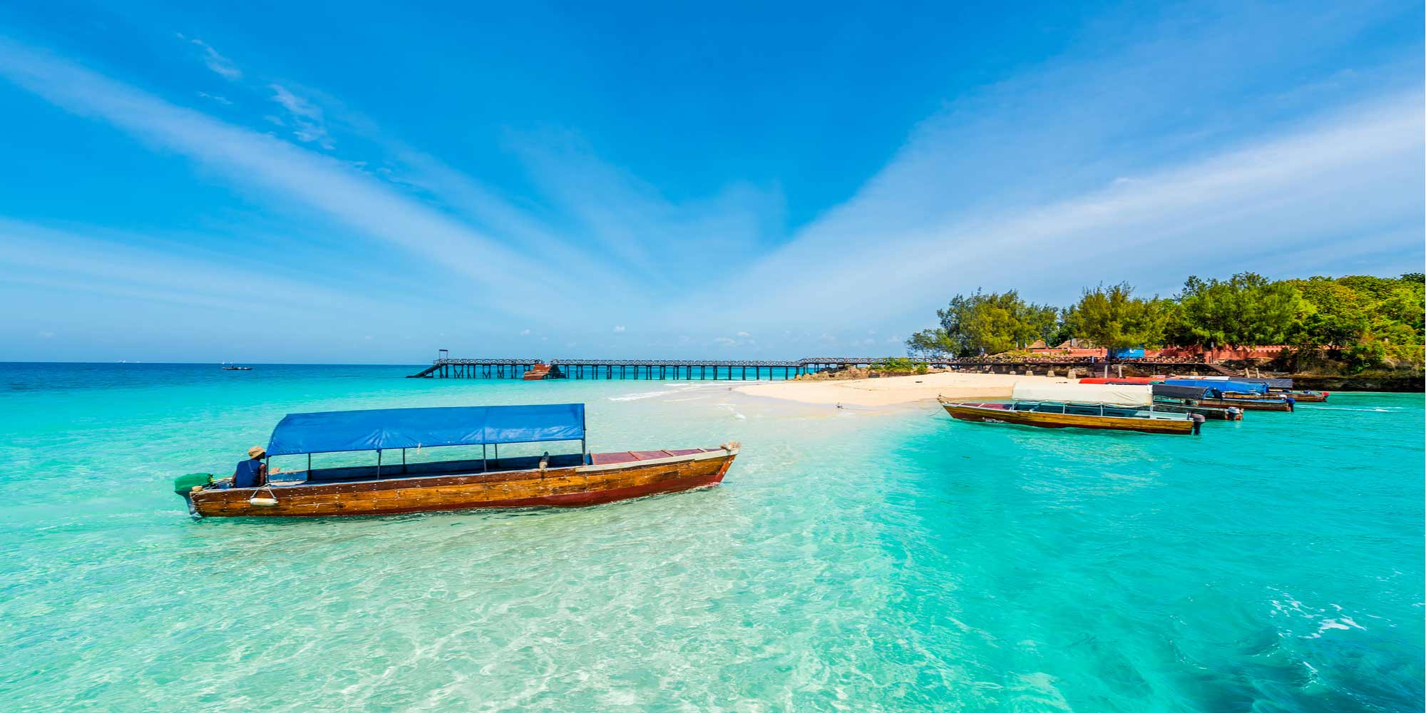 beachfront view in Zanzibar Island