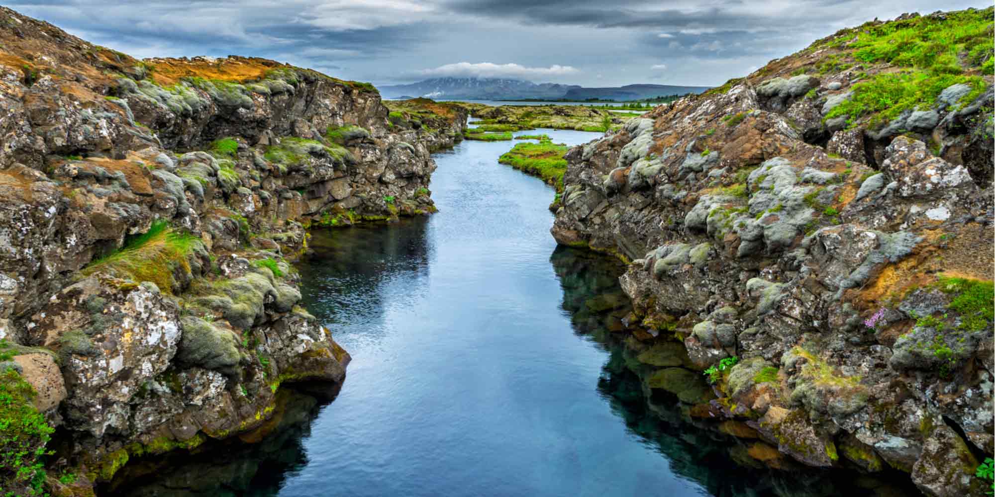 the Silfra fissure in Thingvellir National Park, Iceland