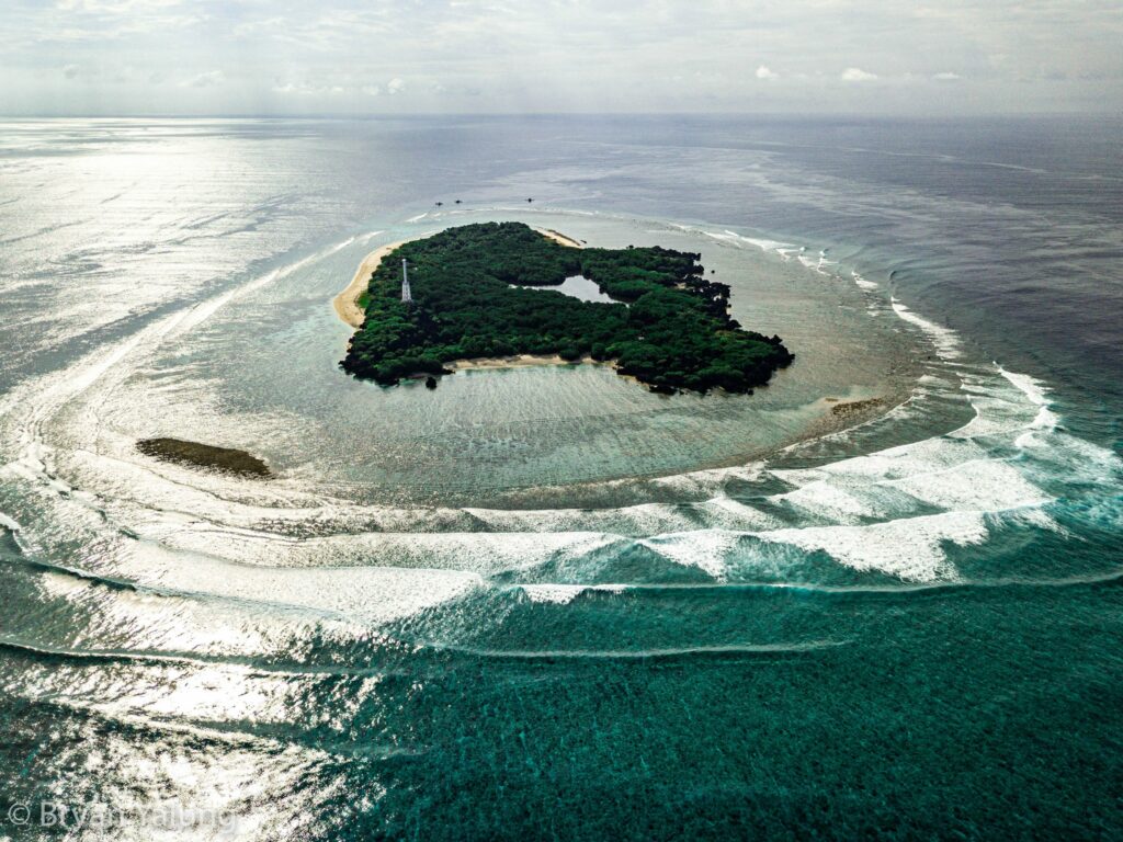 Aerial view of the Apo Reef