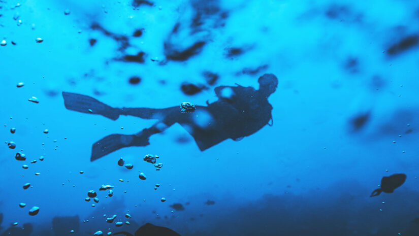 scuba diver underwater