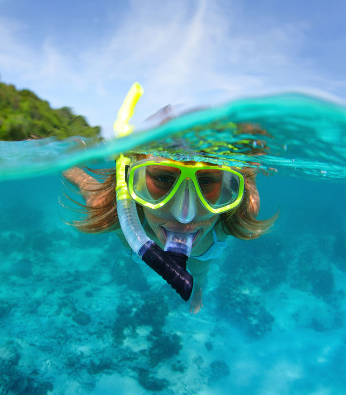 person snorkeling