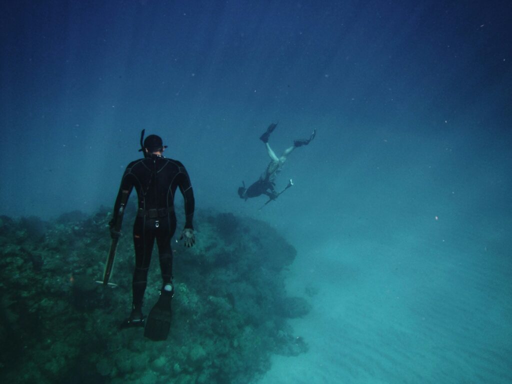 two recreational divers
