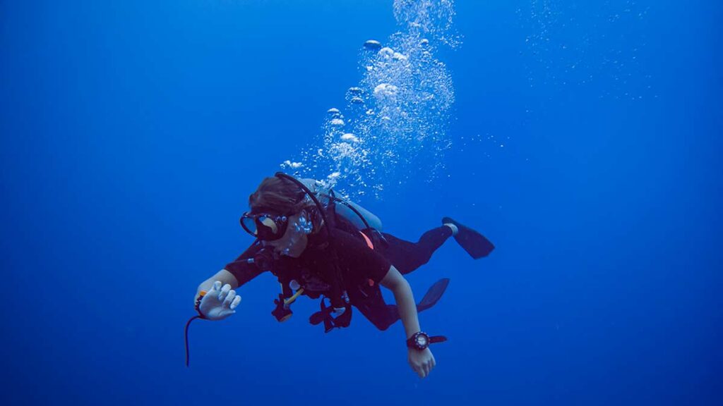 scuba diver underwater