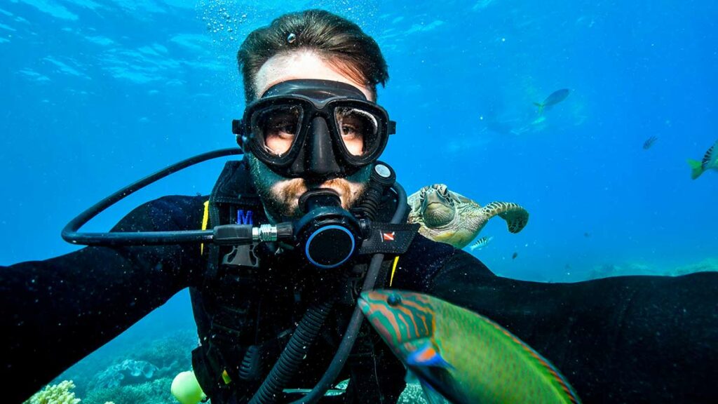 scuba diver underwater