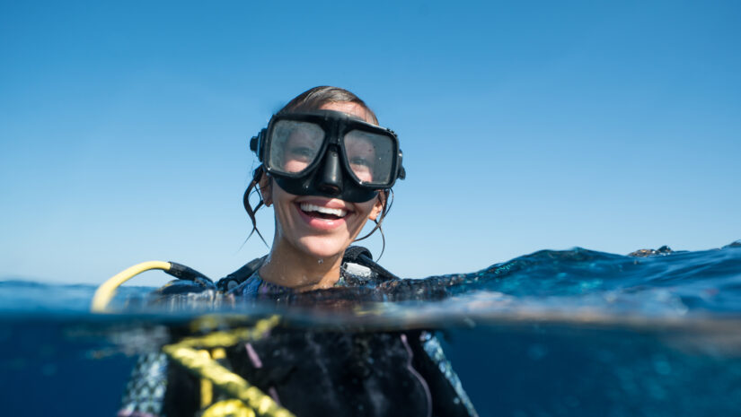 Scuba diver who uses the 120 rule