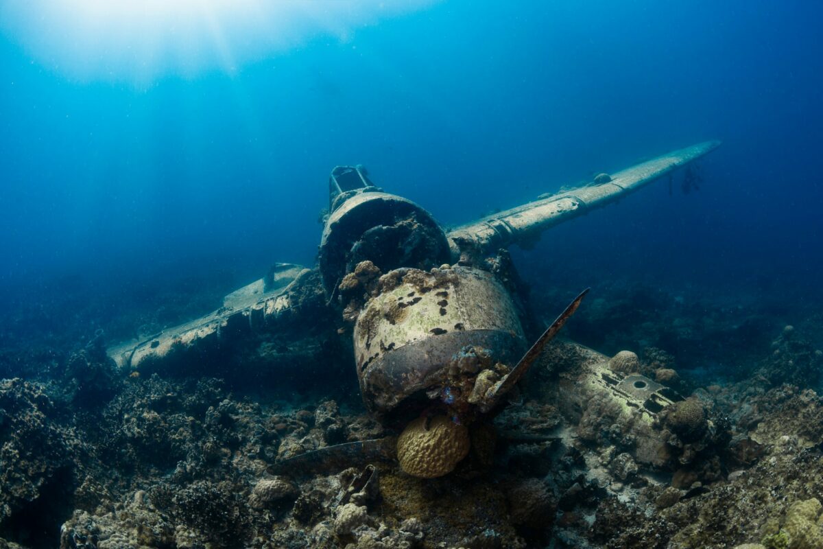 a picture of a wreck diving site
