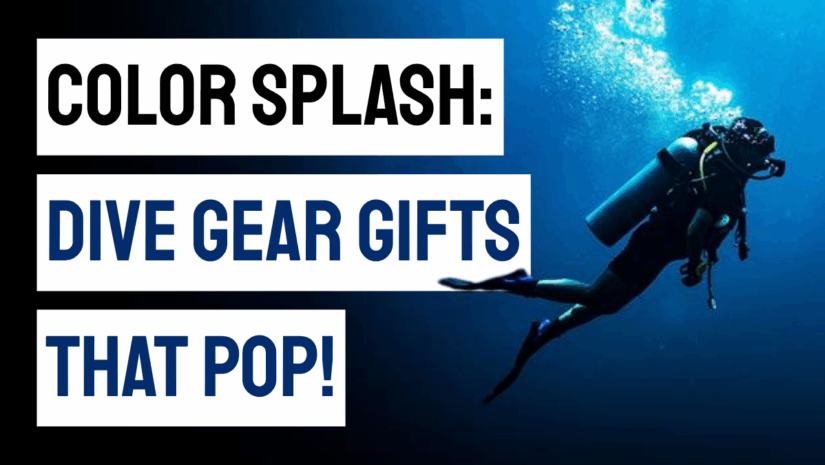 dive gear gifts with colors that pop