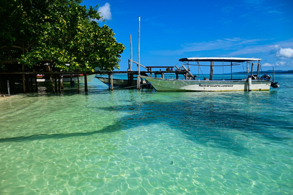 A liveaboard boat