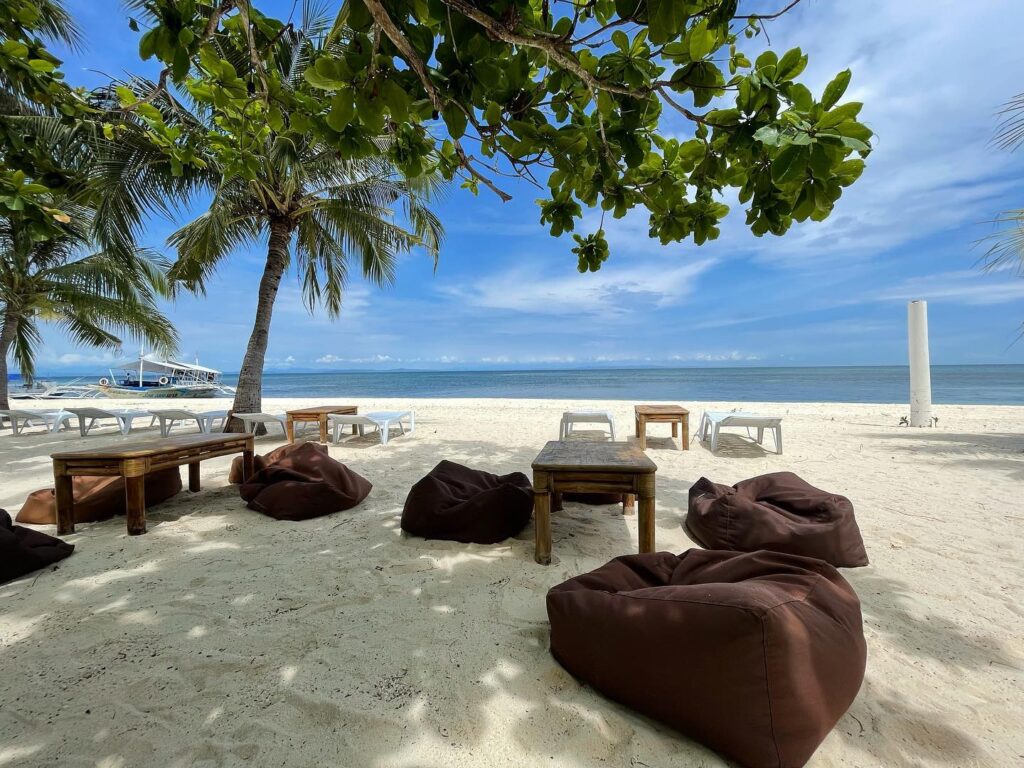 a photo of the beach at Malapascua Exotic Island Dive Resort, a Malapascua diving itinerary staple 
