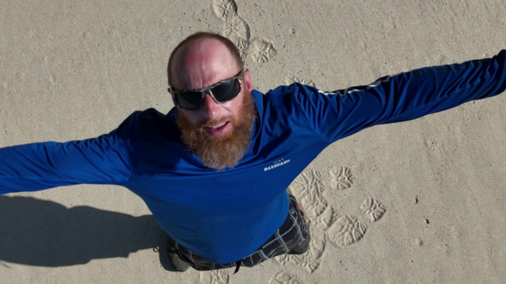 an aerial photo of the wooded beardsman