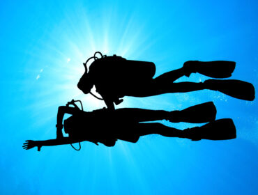 Scuba Divers: Student and Instructor