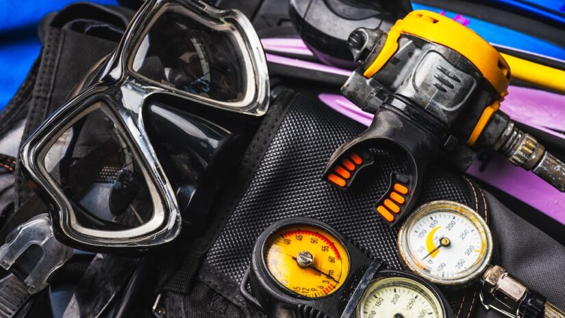 set of Scuba Diving Gear Kit