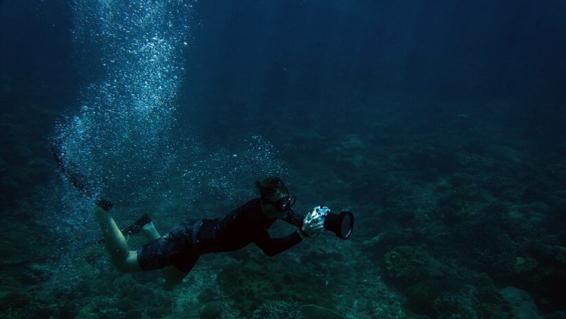 night diving in Bali