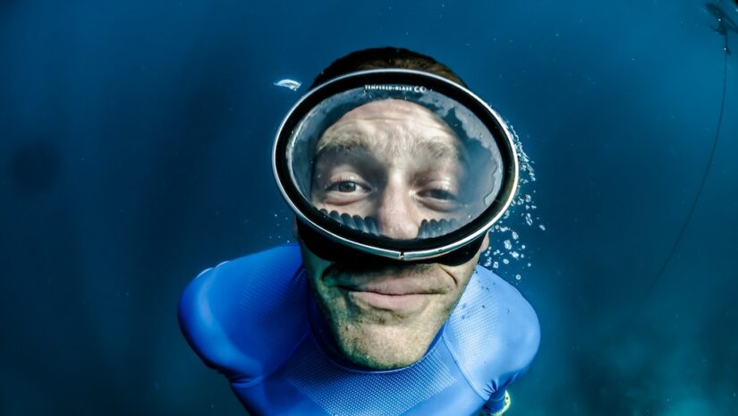 cold water free diver