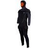 Apeks 8/7mm ThermiQ Men's Hooded Semi-Dry Suit Black/Grey