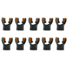 Ultra Black Silicone Mouthpiece Black/Orange