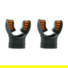 Ultra Black Silicone Mouthpiece Black/Orange