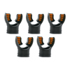 Ultra Black Silicone Mouthpiece Black/Orange