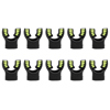Ultra Black Silicone Mouthpiece Yellow