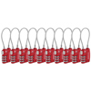 Slinger TSA Approved Cable Luggage Locks Red