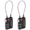Slinger TSA Approved Cable Luggage Locks Black