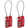 Slinger TSA Approved Cable Luggage Locks Red