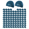 Aqua Sphere Plain Silicone Swimming Cap Dark Green/White