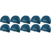 Aqua Sphere Plain Silicone Swimming Cap Dark Green/White