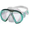 Atomic Aquatics Sub-Frame Mask, Clear Skirt Aqua