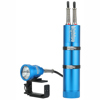 Bigblue 4000 Lumens Narrow Beam Canister Light with EOD Cord, Back Mount Blue