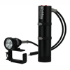 Bigblue 4000 Lumens Narrow Beam Canister Light with EOD Cord, Side Mount Black