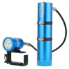 Bigblue 7000 Lumens Dual-Beam Canister Light with EOS Cord, Side Mount Blue