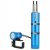 Bigblue 7000 Lumens Dual-Beam Canister Light with EOD Cord, Back Mount Blue