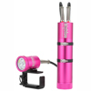 Bigblue 7000 Lumens Dual-Beam Canister Light with EOD Cord, Back Mount Pink