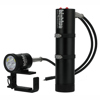Bigblue 7000 Lumens Dual-Beam Canister Light with EOD Cord, Side Mount Black