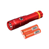 OrcaTorch D710 3000 Lumens Dive Light with 2 Batteries Red