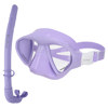 Blue Reef Static S Freediving Mask & Snorkel Set Purple