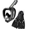 Cressi Baron & Tonga Snorkeling Sets Black