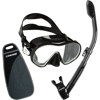 Cressi F-Dual Mask and Supernova Dry Snorkel Black/White