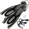 Cressi Frog-Plus Fins with Bungee Straps Black